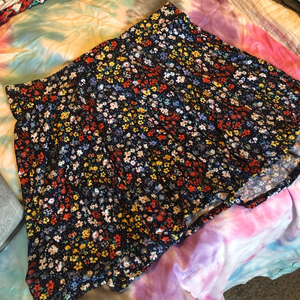 Elastic Waistband Skater Skirt